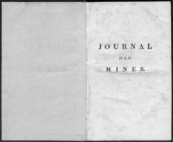 journal mines. - Journal des mines et Annales des mines 1794-1881.