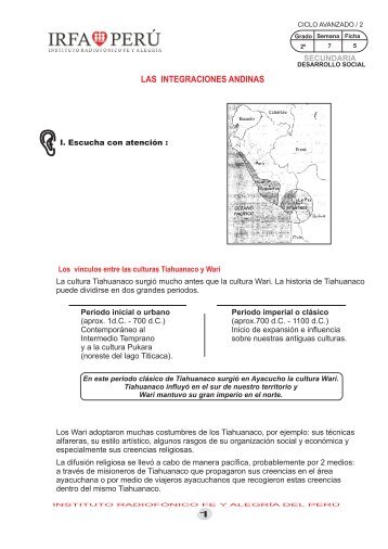 HISTORIA ficha 5 - IRFA Perú