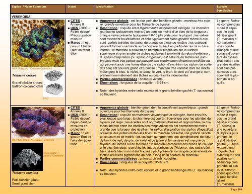 un guide d'identification détaillé des espèces CITES les plus ...