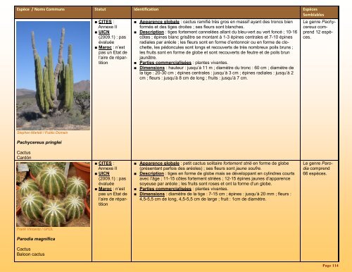 un guide d'identification détaillé des espèces CITES les plus ...