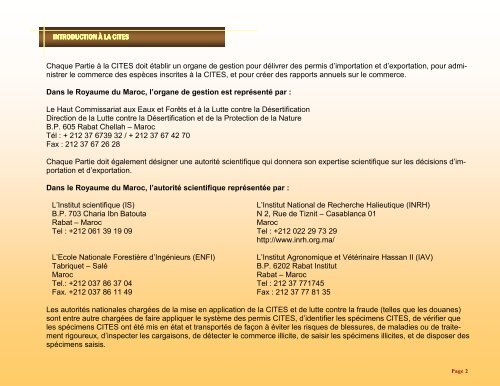 un guide d'identification détaillé des espèces CITES les plus ...