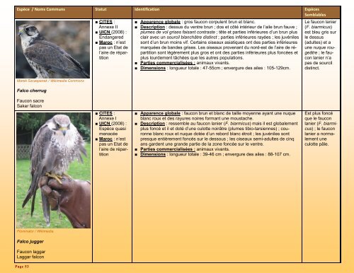 un guide d'identification détaillé des espèces CITES les plus ...