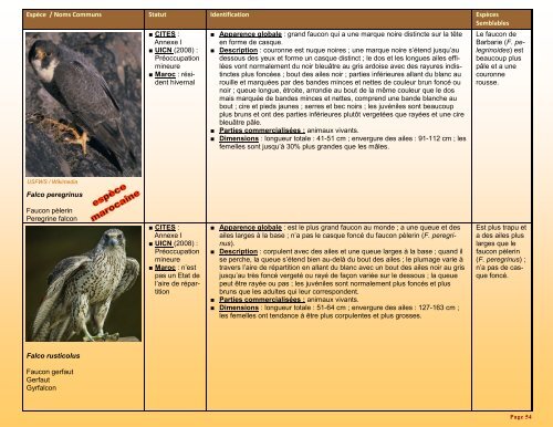 un guide d'identification détaillé des espèces CITES les plus ...