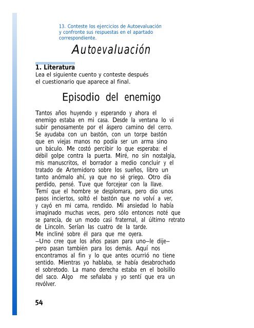 Autoevaluación - Conevyt