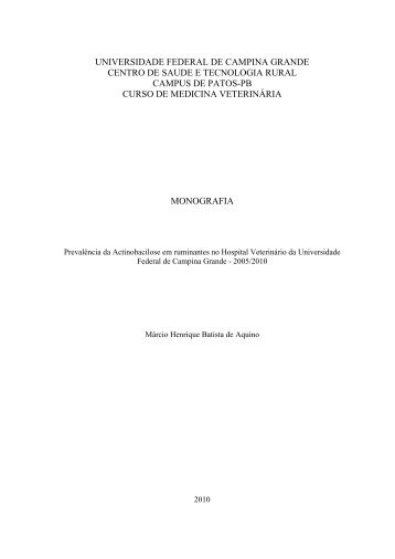 universidade federal de campina grande - Cstr.ufcg.edu.br - UFCG