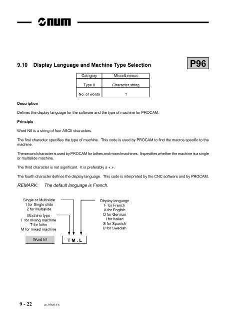 num parameter manual - Documentation CN