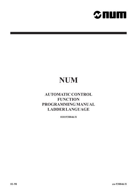 Automatic control function programming manual ladder language