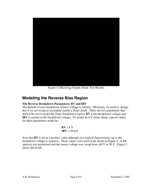 Modeling Diode Circuits with MicroCap 7.0 - csserver - University of ...