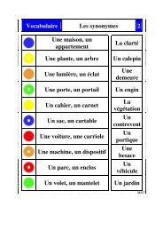 Vocabulaire Les synonymes 2 Une maison, un appartement La ...