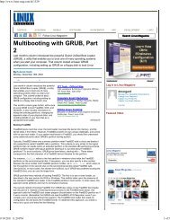 Multibooting with GRUB, Part 2 | Linux Magazine