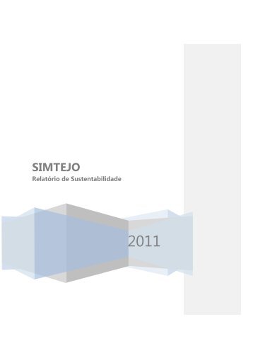 Relatório de Sustentabilidade 2011 - simtejo