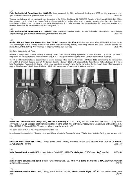 War Medals, Orders and Decorations - Morton & Eden
