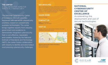 NCCoE Brochure - Computer Security Resource Center - National ...