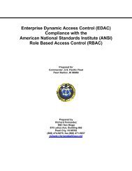 Chapter 1 EDAC and ANSI INCITS 359-2004 RBAC Conformance