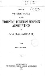 friends' foreign mission association - Fonds patrimoniaux de l'OI