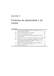 Criterios de plasticidad y de rotura - OCW UPCT