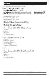 Program Book - Hrůša Conducts Mahler 9 by Chicago Symphony Orchestra - Issuu