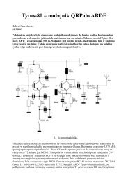 Tytus-80 – nadajnik QRP do ARDF