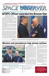 AFSPC Officer awarded the Bronze Star - Colorado Springs Military ...