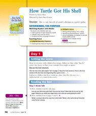 Guided Reading - How Turtle Got His Shell - Rigby