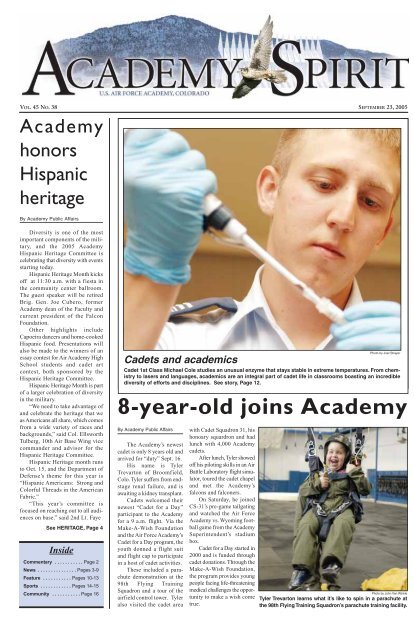 8-year-old joins Academy - Colorado Springs Military Newspaper ...