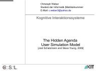 Folien zu 'Hidden Agenda User Model' von Christoph Weber (17.2 ...