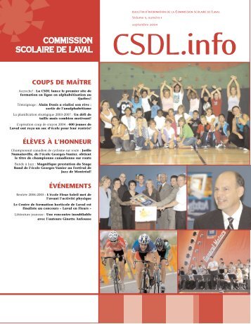 Volume 5, numéro 1, septembre 2004 - Commission scolaire de Laval