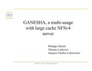 GANESHA, a multi-usage with large cache NFSv4 server - Usenix
