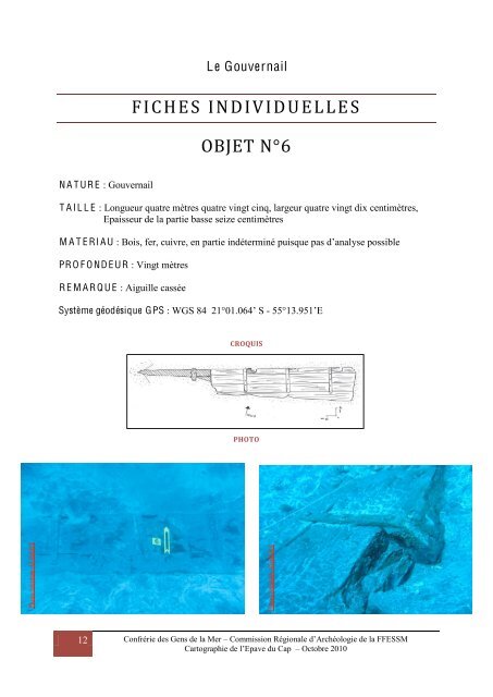 opération de cartographie sur l'epave du cap la ... - ImageShack