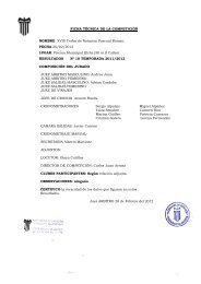 FICHA TCNICA DE LA COMPETICIN
