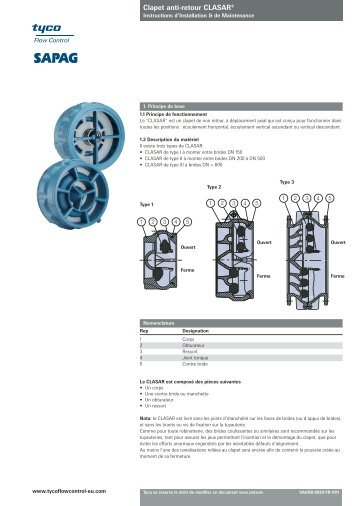 Clapet anti-retour CLASAR®