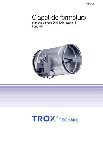 Clapet de fermeture - TROX