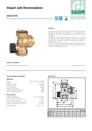 Clapet anti-thermosiphon - Caleffi