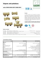 Clapets anti-pollutions. Série 3045-3046-3047-3048-3041 - Caleffi