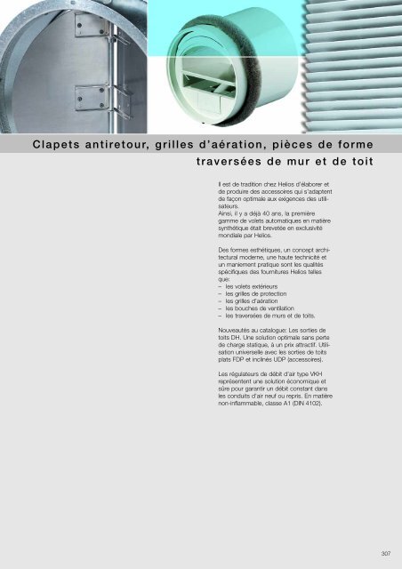 Clapet anti retour PVC Ø75 à Ø400 système de ventilation ou extraction