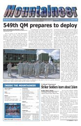 549th QM prepares to deploy - Colorado Springs Military ...