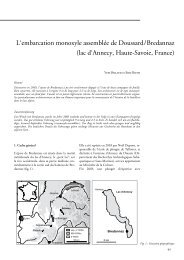 L'embarcation monoxyle assemblée de Doussard/Bredannaz (lac d ...