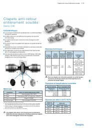 Clapets anti-retour entièrement soudés: Série CW (MS ... - Swagelok