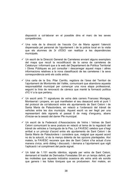 Veure l'acta del Ple en PDF - Ajuntament de Sant Celoni