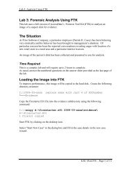 Forensic Analysis Using FTK