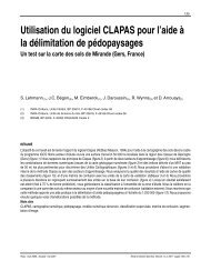 utilisation du logiciel CLAPAs pour l'aide à la délimitation de ... - AFES