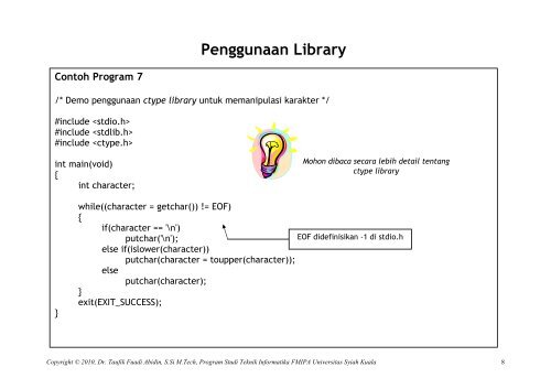 Pernyataan (Statement) - cs.unsyiah.ac.id. - Universitas Syiah Kuala