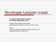 Perulangan (Loop) - cs.unsyiah.ac.id.