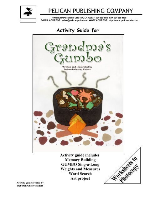 the Grandma's Gumbo study guide. - Pelican Publishing Company