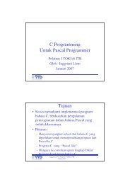 C Programming Untuk Pascal Programmer Tujuan - cs.unsyiah.ac.id.