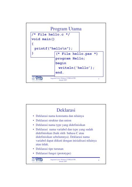 C Programming Untuk Pascal Programmer Tujuan - cs.unsyiah.ac.id.