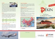Dépliant Pékin avec Air China