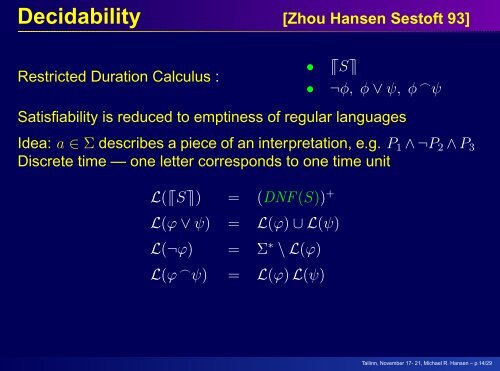 Duration Calculus