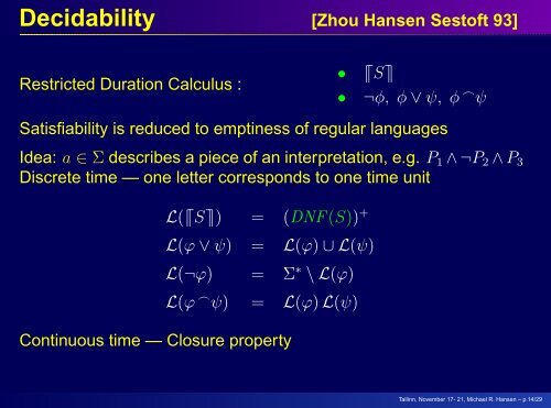 Duration Calculus