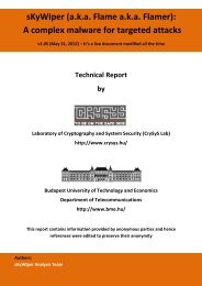 sKyWIper (a.k.a. Flame a.k.a. Flamer): A complex ... - CrySyS Lab